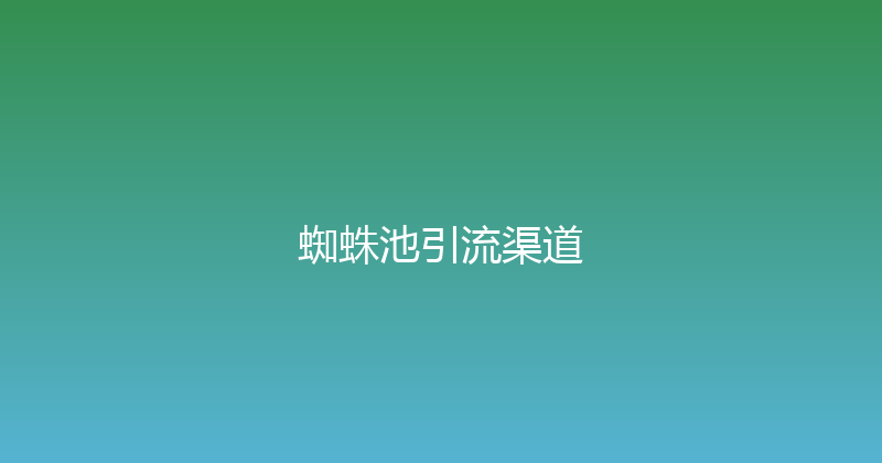 蜘蛛池引流渠道 封面图